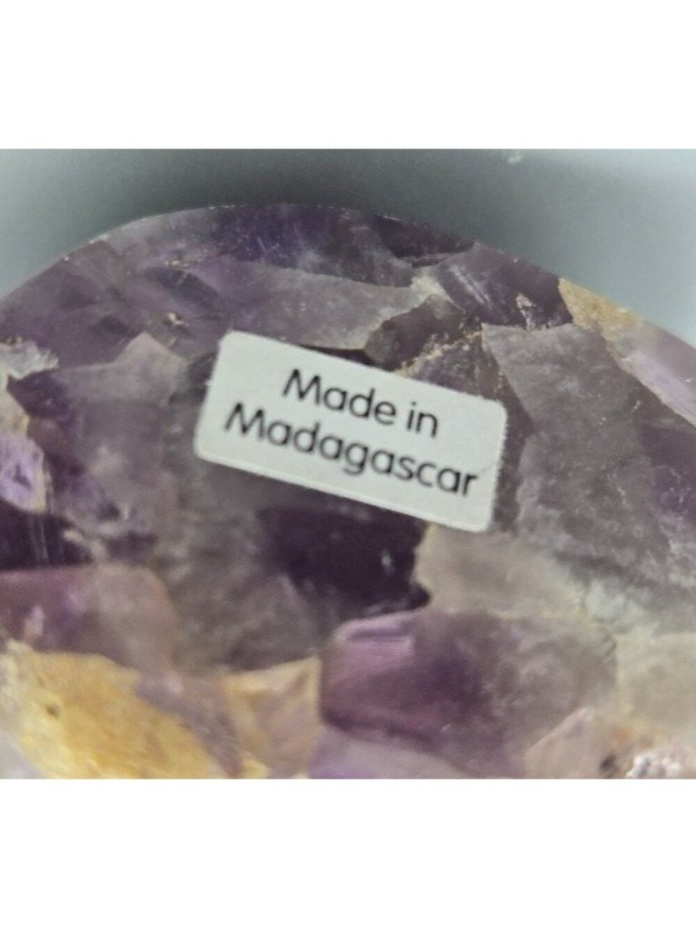 2.5 inch Chevron Amethyst Free Form Figurine Home Decor, Healing Crystal - Picture 3 of 4